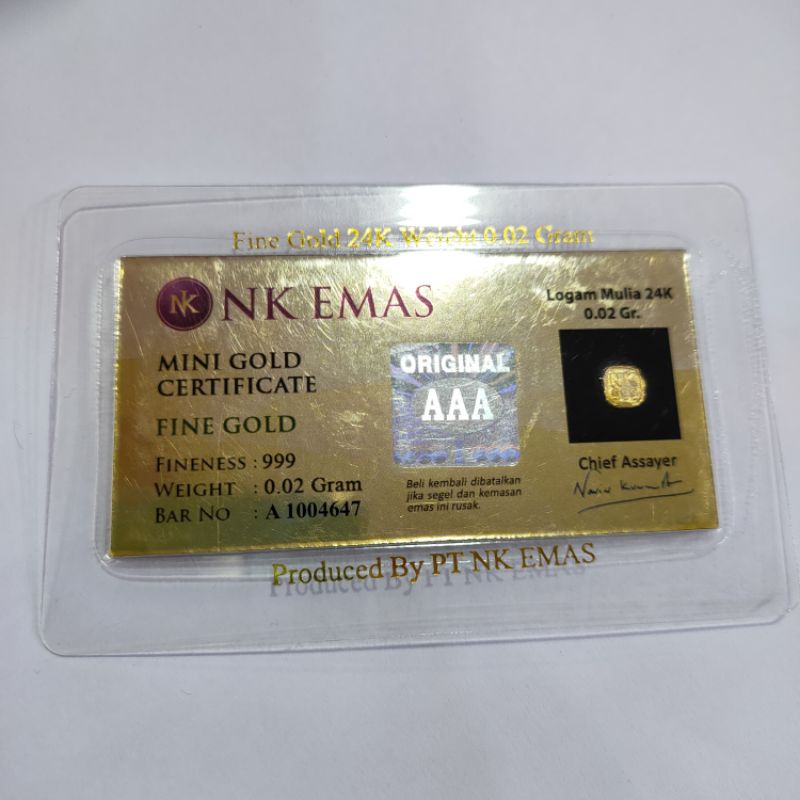 mini gold 0.02gr nk emas
