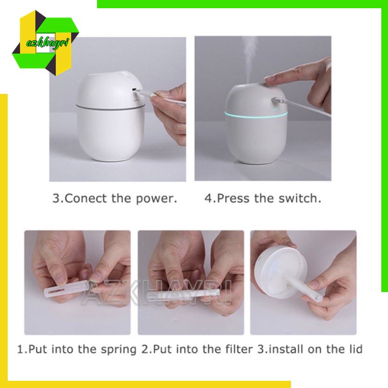 Mini Air Humidifier Pelembab Udara USB