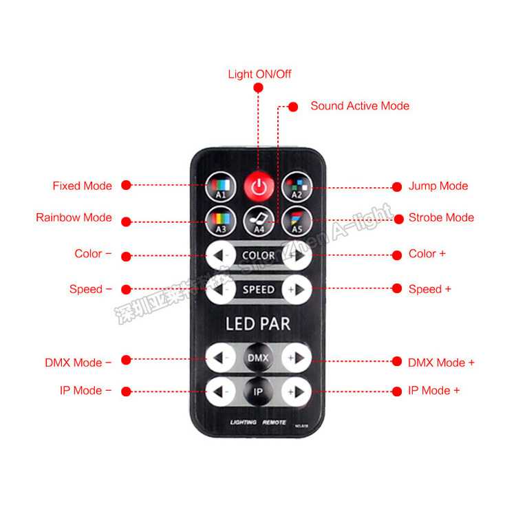 Lampu Sorot LED Dekorasi Ruangan dengan Remote Control HY-W0712