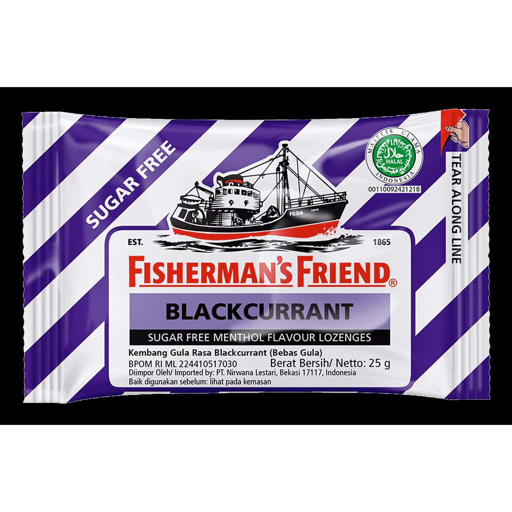 

FISHERMANS FRIEND BlackCurrant Mint Candy 25g - Permen Menthol