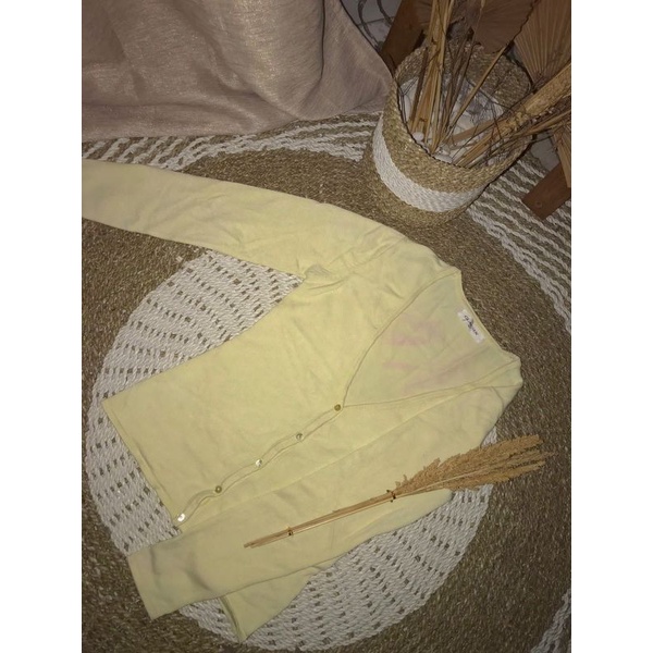cardigan kencing kuning