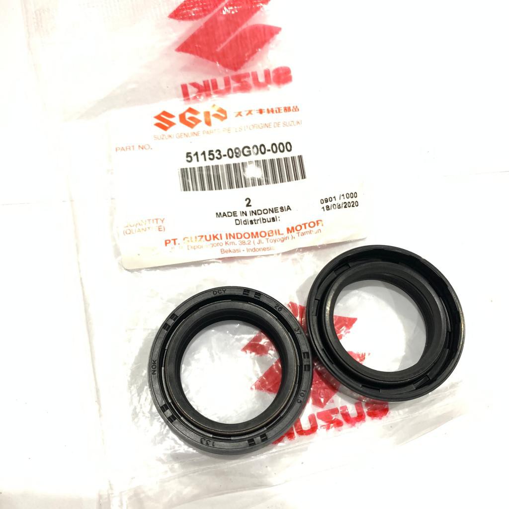 SEAL SIL SHOCK SOK SPIN SATRIA FU SPIN SMASH 51153-09G00 SET ISI 2 SGP