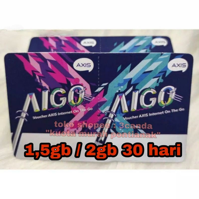 Voucher Axis 2gb 30hari Vocer 2 gb 30 hari Aigo Boy Pontianak dapat Axis2gb  KALIMANTAN