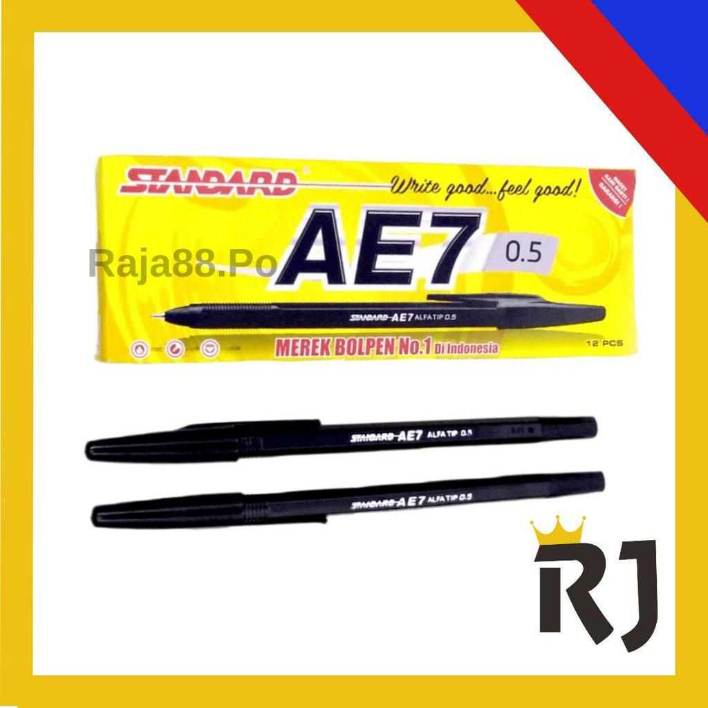 

Bolpen AE7 Standard 0.5 Black 1 Box Isi 12 Bolpoint / Pulpen/ Pena