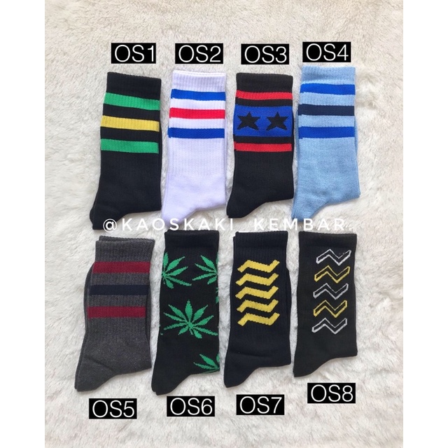 12 Pasang Kaos Kaki Old School / Oldschool