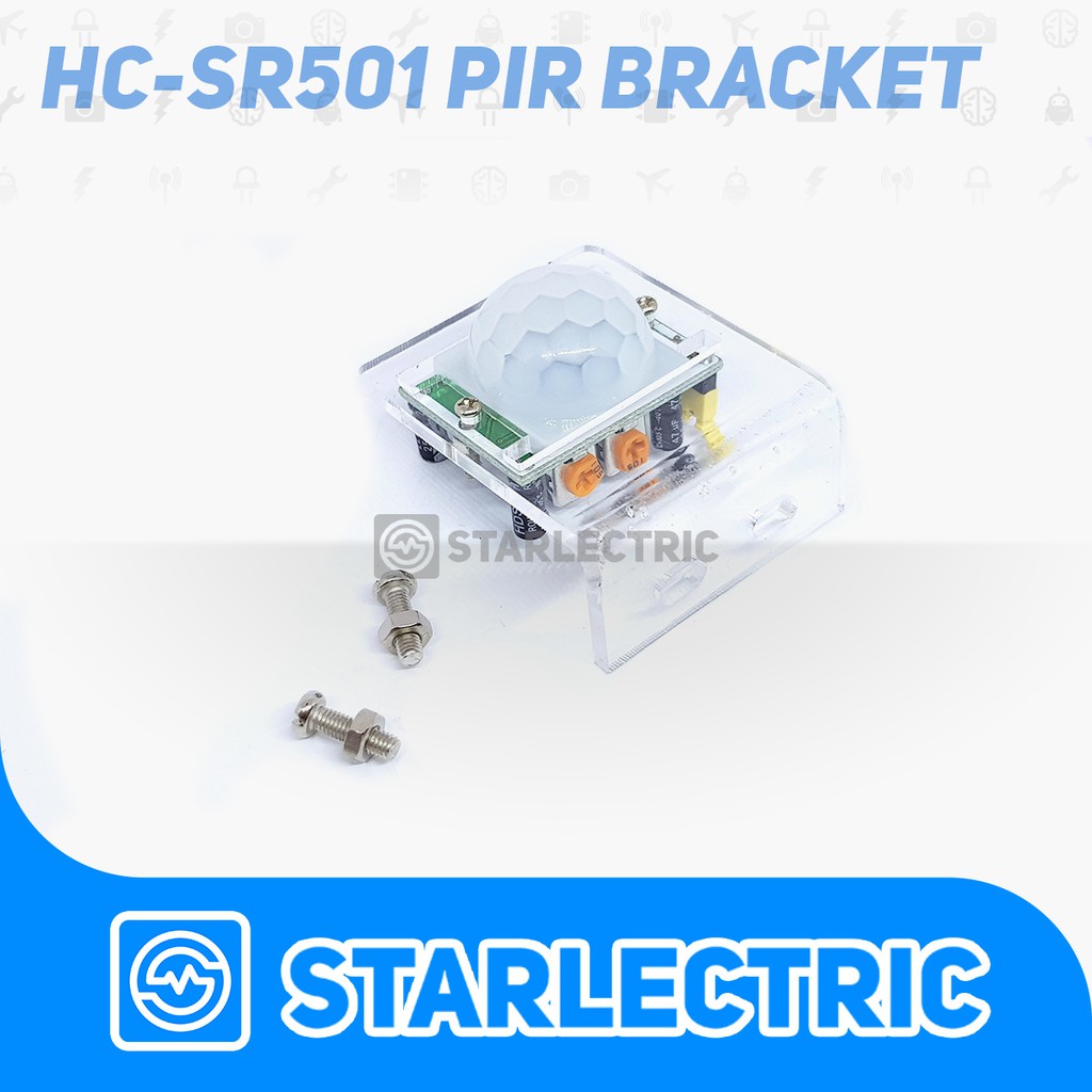 Bracket Mounting Dudukan Sensor PIR Holder HC-SR501 Acrylic Case