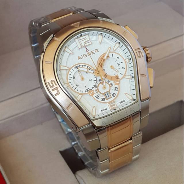 Jam Tangan Pria Aigner Palermo Rantai Stainless