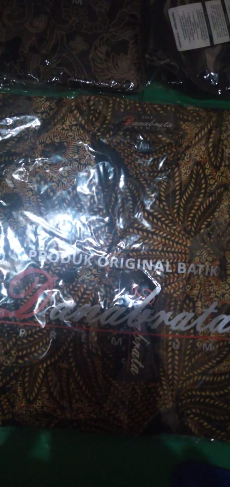 Batik Pria Kemeja Batik Danabrata Lengan Panjang Motif Padi Mas Kode Hrb026 Size M L Xl Regular