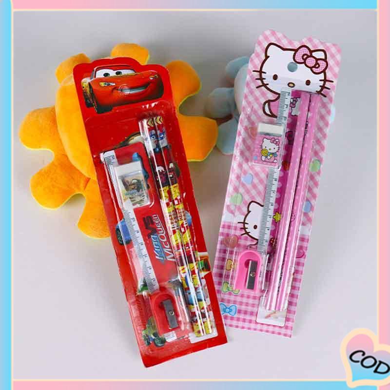 COD❤️ 5pcs Siswa Kreatif Set Kartun Kartun Lucu Kindergarten Festival Kecil Hadiah Kecil-A.one