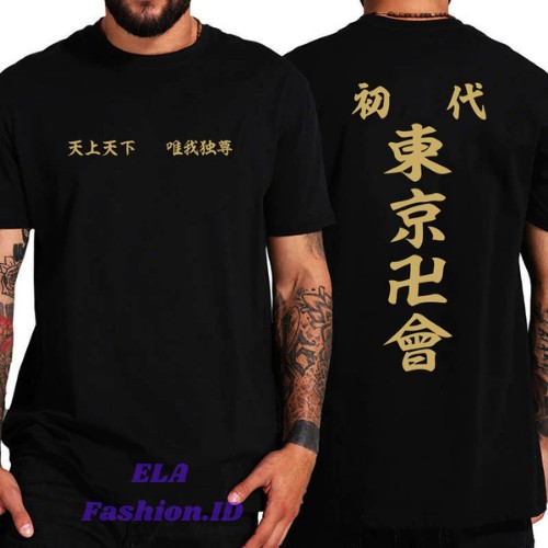 Baju kaos Anime  tokyo revengers Manga MANJI  Cowo Cewe Kekinian upgrade Lengan Panjang