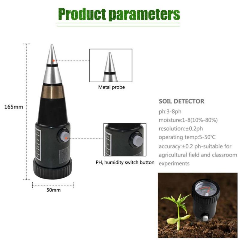 High Sensitivity 2 in 1 Pen Type PH Meter Soil Humudity Moisture Tester Alat Kelembaban Tanah