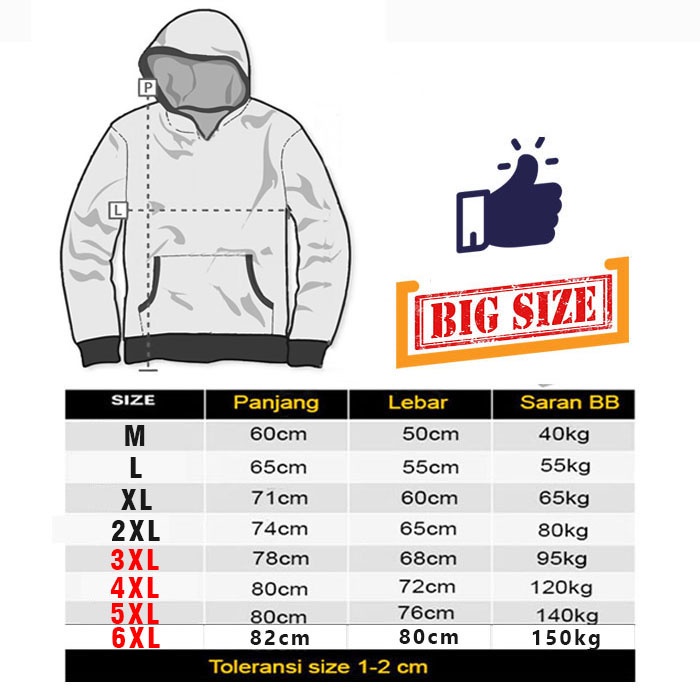 HOODIE PRIA JUMBO JAKET HODIE OVERSIZE PRIA SWEATER HOODIE PRIA BIG SIZE