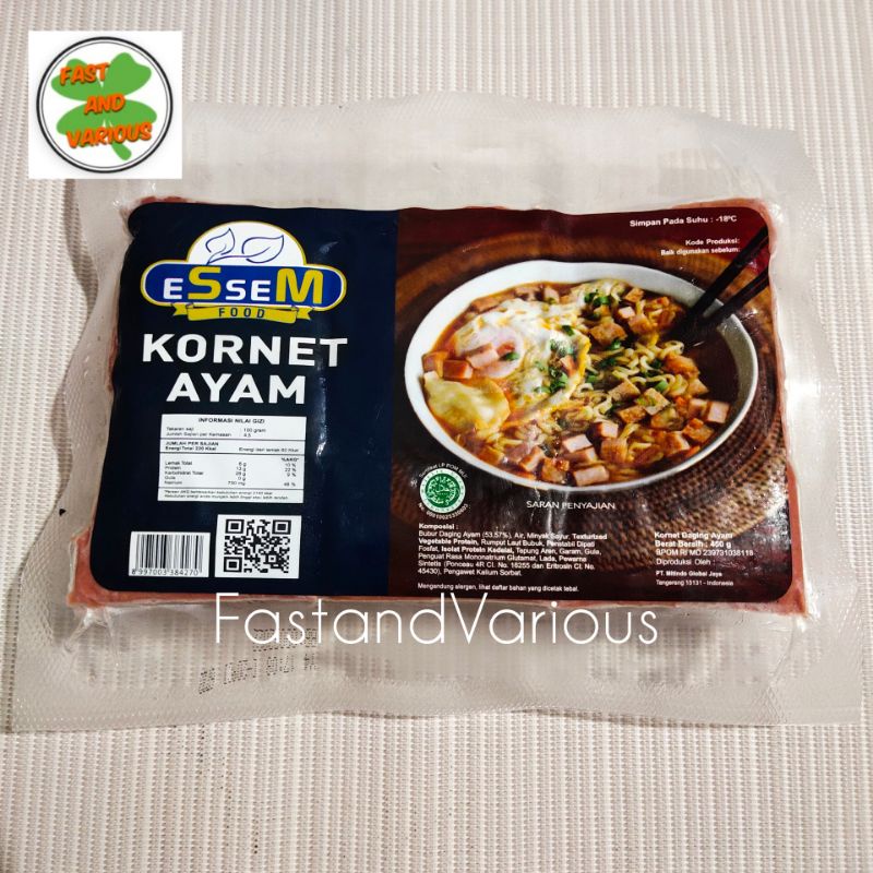 

Kornet Ayam Essem Food 450gr