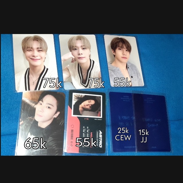 PHOTOCARD ASTRO ALL YOURS  MOONBIN JINJIN EUNWOO SEASON GREETING 2021 SG21 MOONBIN