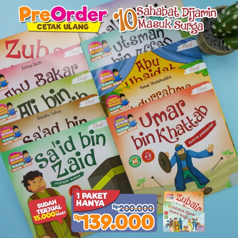 

10 Sahabat Dijamin Masuk Surga - READY STOCK