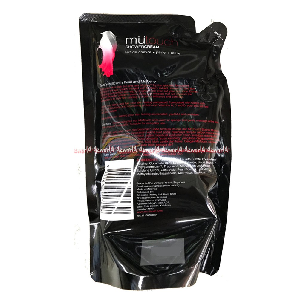 Mutouch Goat Milk Shower Cream 800ml Green tea Pearl &amp; Mulberry Royal jelly Refill Sabun Mu Touc