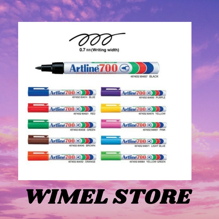 

SPIDOL ARTLINE EK-700 PERMANENT MARKER (0.7 MM) - Hitam