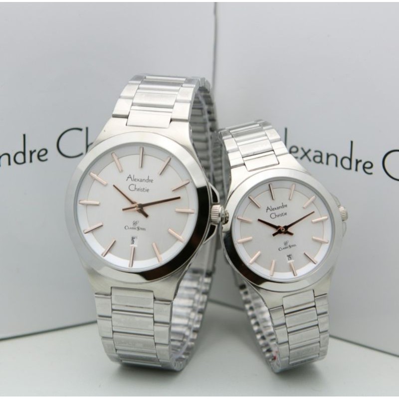 JAM TANGAN COUPLE ALEXANDRE CHRISTIE 8634 AC 8634MD-LD Ac 8634 ORIGINAL [ GARANSI RESMI 1 TAHUN ]