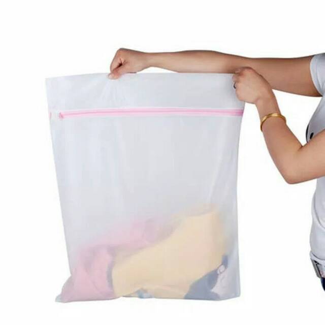 Laundry NET + Zipper - Keranjang Baju Jaring Resleting Londri Pengaman - Washing Bag