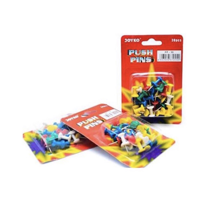 

IMUTTO - JOYKO PUSH PIN PP - 30 ISI 30 ALAT TULIS KANTOR ATK PERALATAN PERKAKAS KANTOR