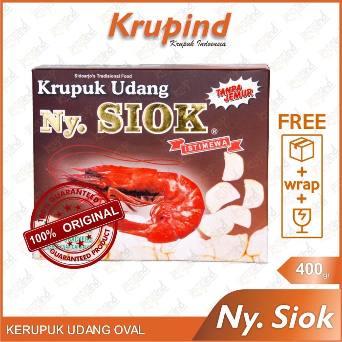 

TERBARU Ny Siok / NySiok - Krupuk / Kerupuk Udang 400 gr - Krupind