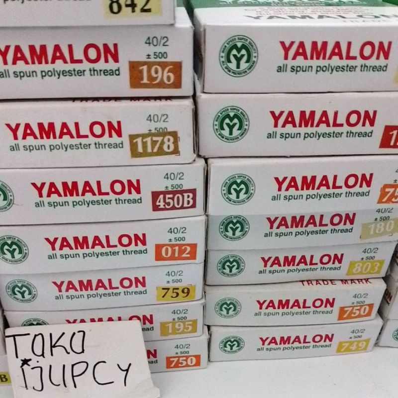 Benang jahit Yamalon Orange 12 biji
