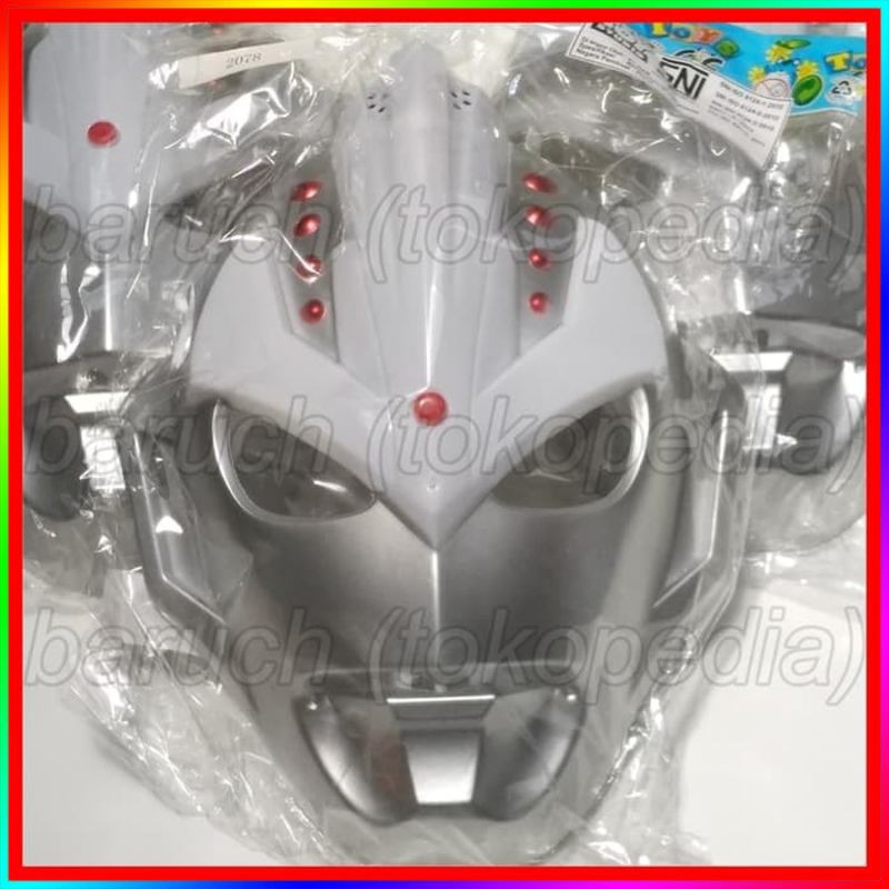Mainan Topeng Ultraman Ginga Strium S Mask Cosplay Ultramen Led Bunyi