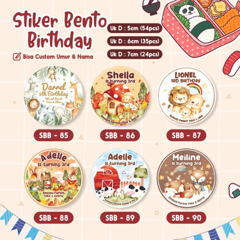 

Stiker Souvenir Birthday