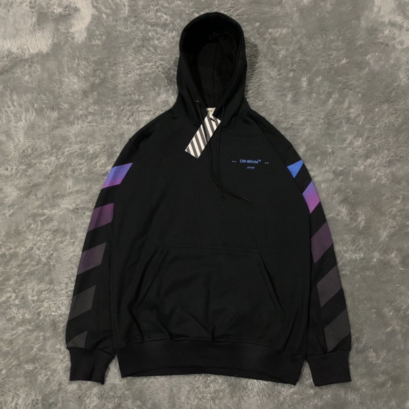 Sweater Hoodie Off White Gradient