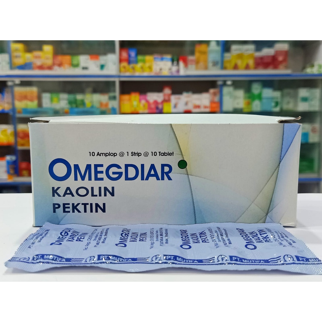 Omegdiar Tablet Obat Diare 1 Strip isi 10 tablet