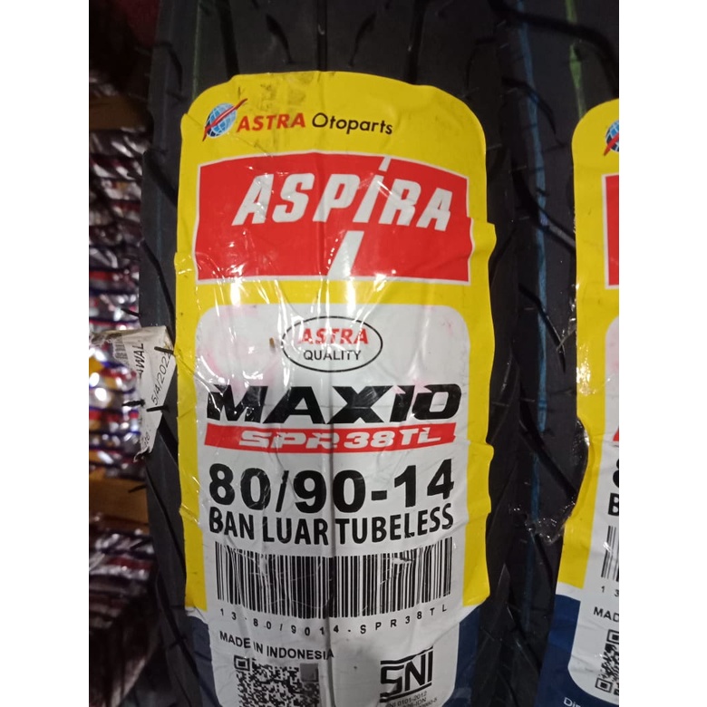Ban TUBELESS ASTRA Aspira Maxio SPR 38 TL 80/90-14
