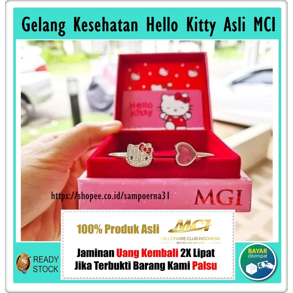 NEW GELANG HELLO KITTY BRACELET SANRIO ASLI MCI - Gelang MCI - Gelang Kesehatan MCI Asli