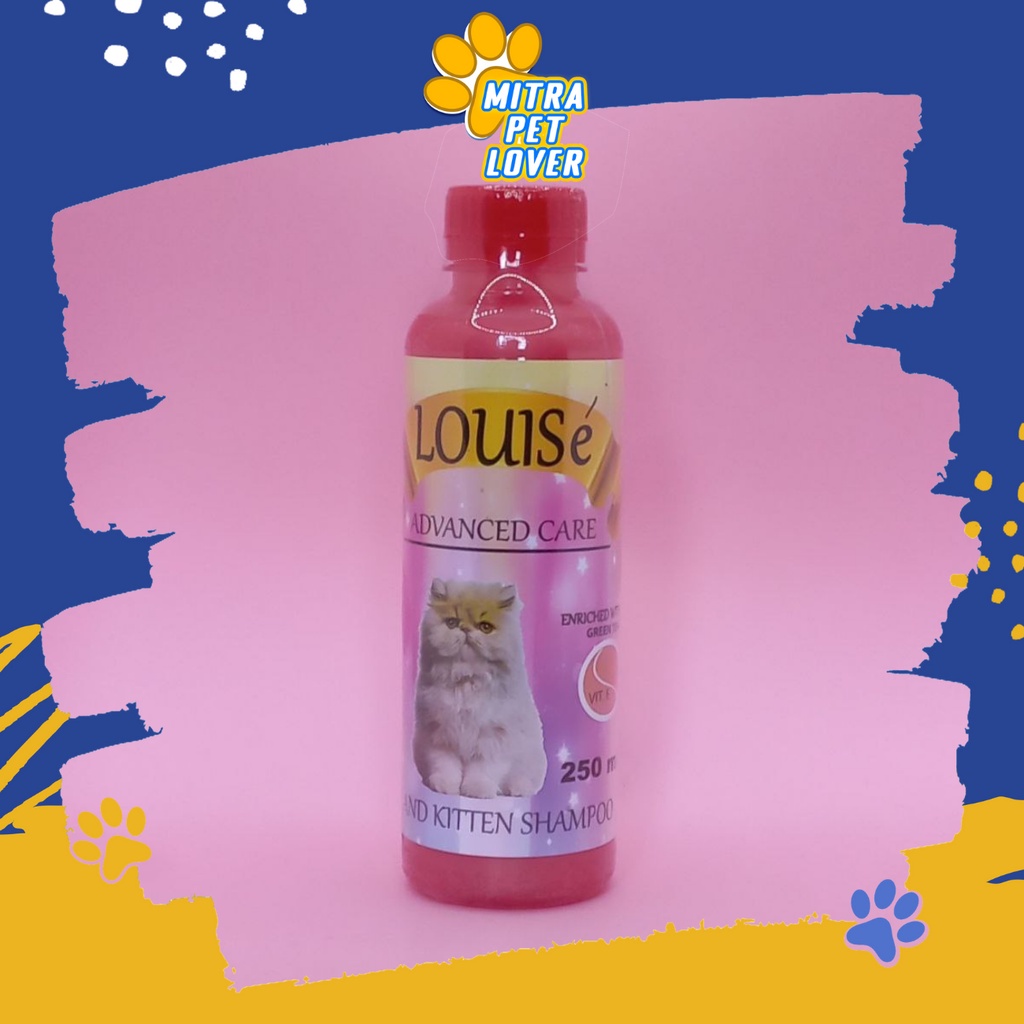 SHAMPO KUCING - LOUISE CAT SHAMPOO 250 ML ORIGINAL - MELEMBUTKAN MENGUATKAN BULU KUCING KITTEN KITY JADI WANGI SEHAT - LOUISECAT - PET ANIMAL HEALTHCARE AND VETERINARY TAMASINDO OBAT KESEHATAN DAN VITAMIN TERNAK HEWAN BINATANG PELIHARAAN MITRAPETLOVER