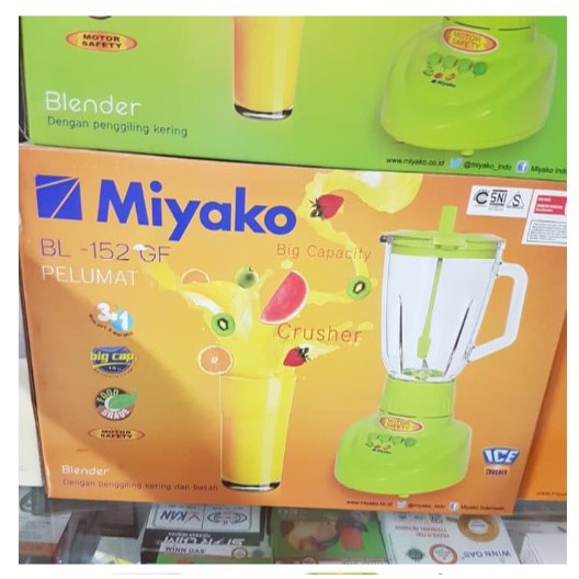 Miyako Blender Kaca / Gelas 3in1 BL-152 GF Pelumat PROMO MURAH GARANSI