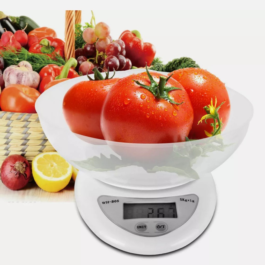 Timbangan Dapur Digital - Timbangan Kue Bumbu Mangkok Mangkuk Digital 5Kg 10Kg Kitchen Scale