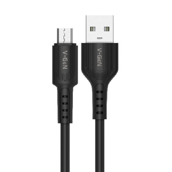 Kabel Data MicroUSB V-GeN VCB-21 3A Fast Charging Micro USB Bulat VGEN