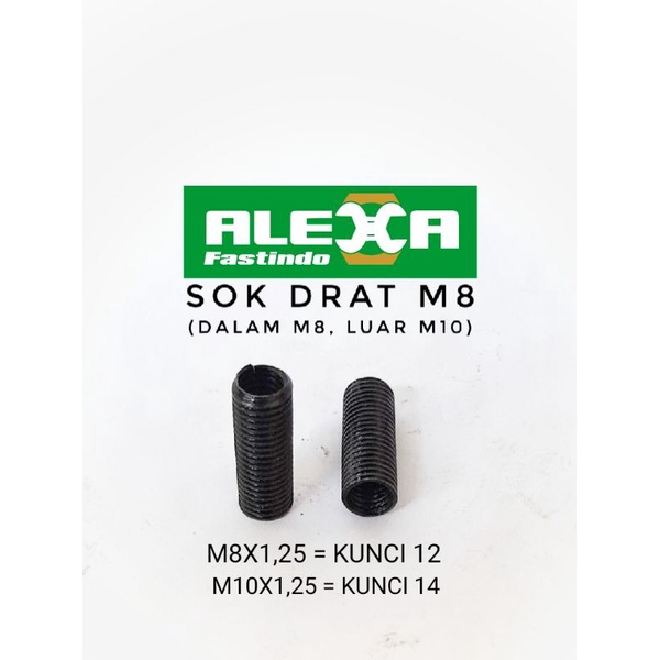SOK DRAT BESI M8  DALAM M8 LUAR M10