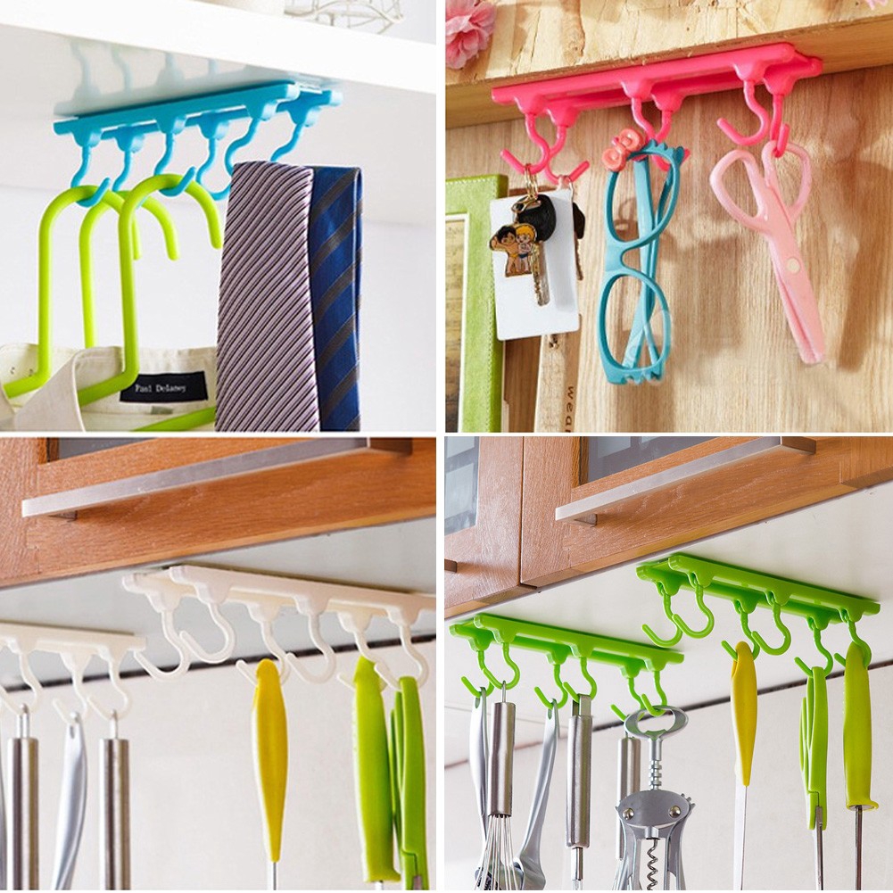 Utensils Rack Holder Hook Wall Cabinet Hanging Organizer Shopee Indonesia