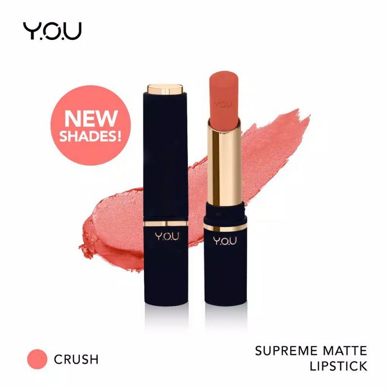 [ESTI KOSMETIK] KOSMETIK YOU MAKEUPS BASIC COLLECTION SUPREME MATTE LIPSTICK / LIPSTIK Y.O.U /