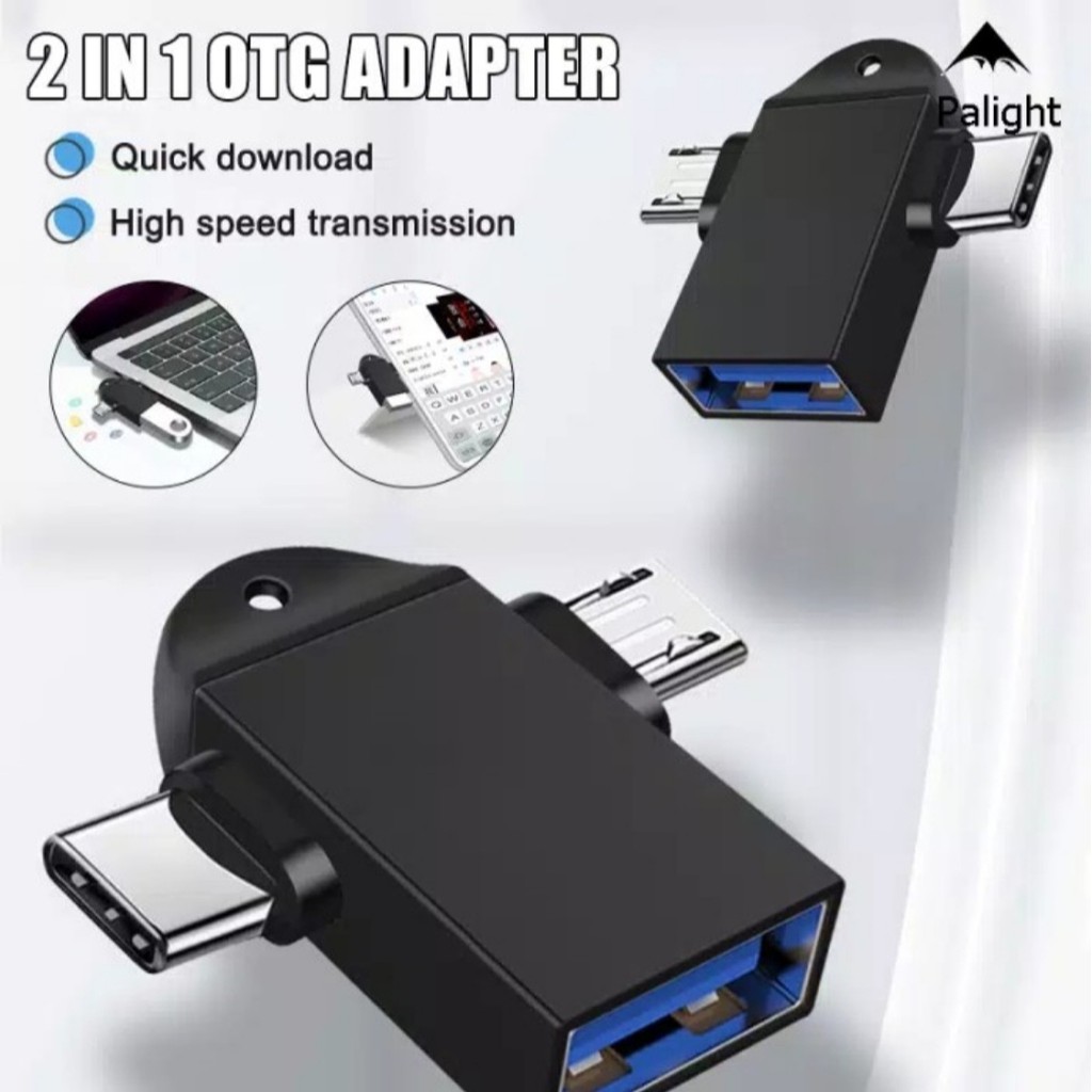 OTG Converter 2in1 Micro USB Dan Type C To USB 3.0 Female adapter