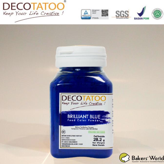

Pewarna Makanan - Decotato - Biru (Brilliant Blue) 28,2gr Fat Soluble ---NEW---