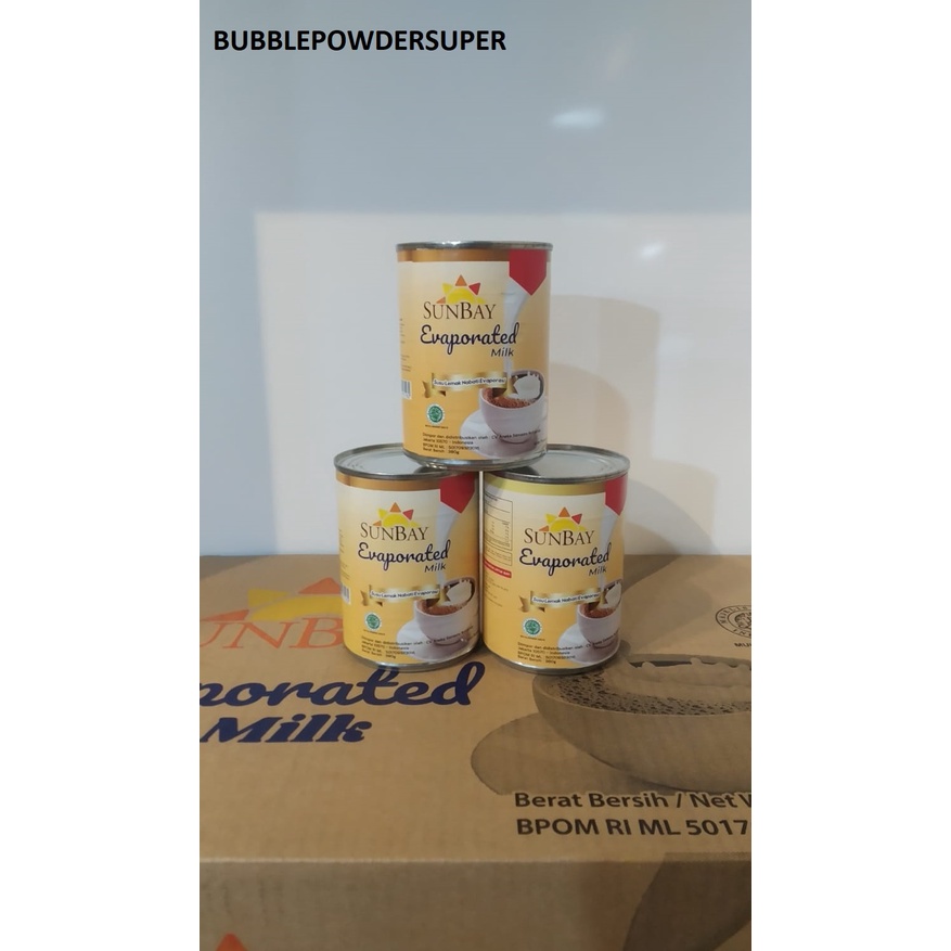 

NEW !!! SUNBAY EVAPORATED MILK / SUNBAY SUSU EVAPORATED - 380 gr - SUSU CAIR TERMURAH