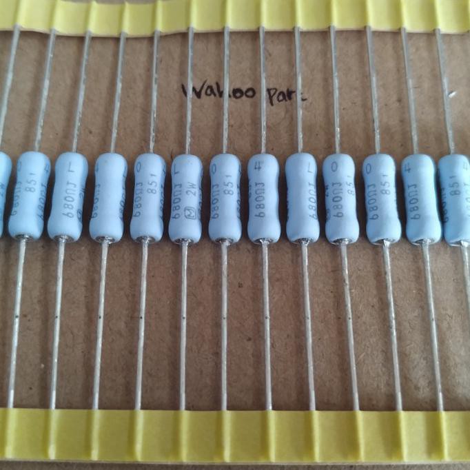Resistor 680 Ohm Japan 2 Watt Biru Wahooo