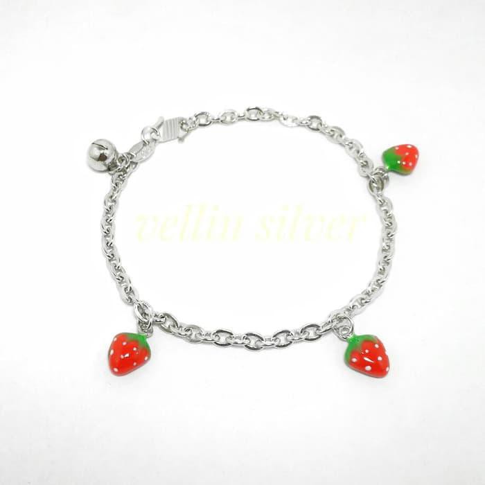 Termurah Gelang Tangan Anak/Gelang Bayi Perak Silver 925 Lapis Emas Putih