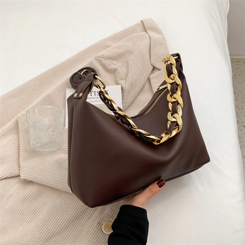 BJ43326 - BLACK/BROWN/COFFEE - TAS SLEMPANG TOTEBAG TALI RANTAI WANITA FASHION IMPORT MODIS ELEGAN TERMURAH TERLARIS TERBARU BAGSTORE JAKARTA TAS BATAM BQ3326 CR7806