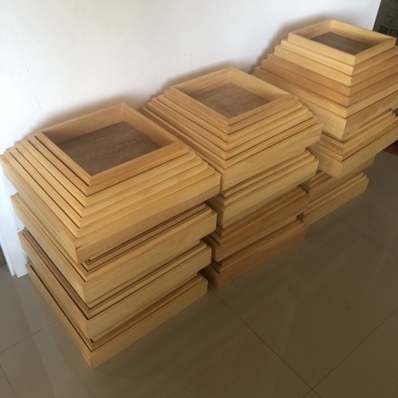 Hantaran Kayu 27,5x27,5 Plus Tutup Akrilik Box Kotak Seserahan Hantaran Kayu Sama Sisi