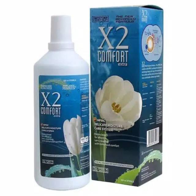 Air Softlens X2 COMFORT 500 ML / Cairan Softlens / Air Soflen X2 500ML / Cairan Pembersih Soflens