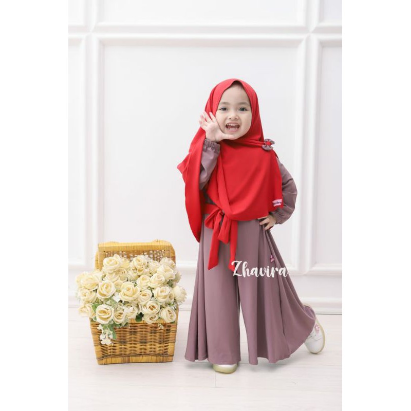 Zhavira Jumpsuit Taro Merah