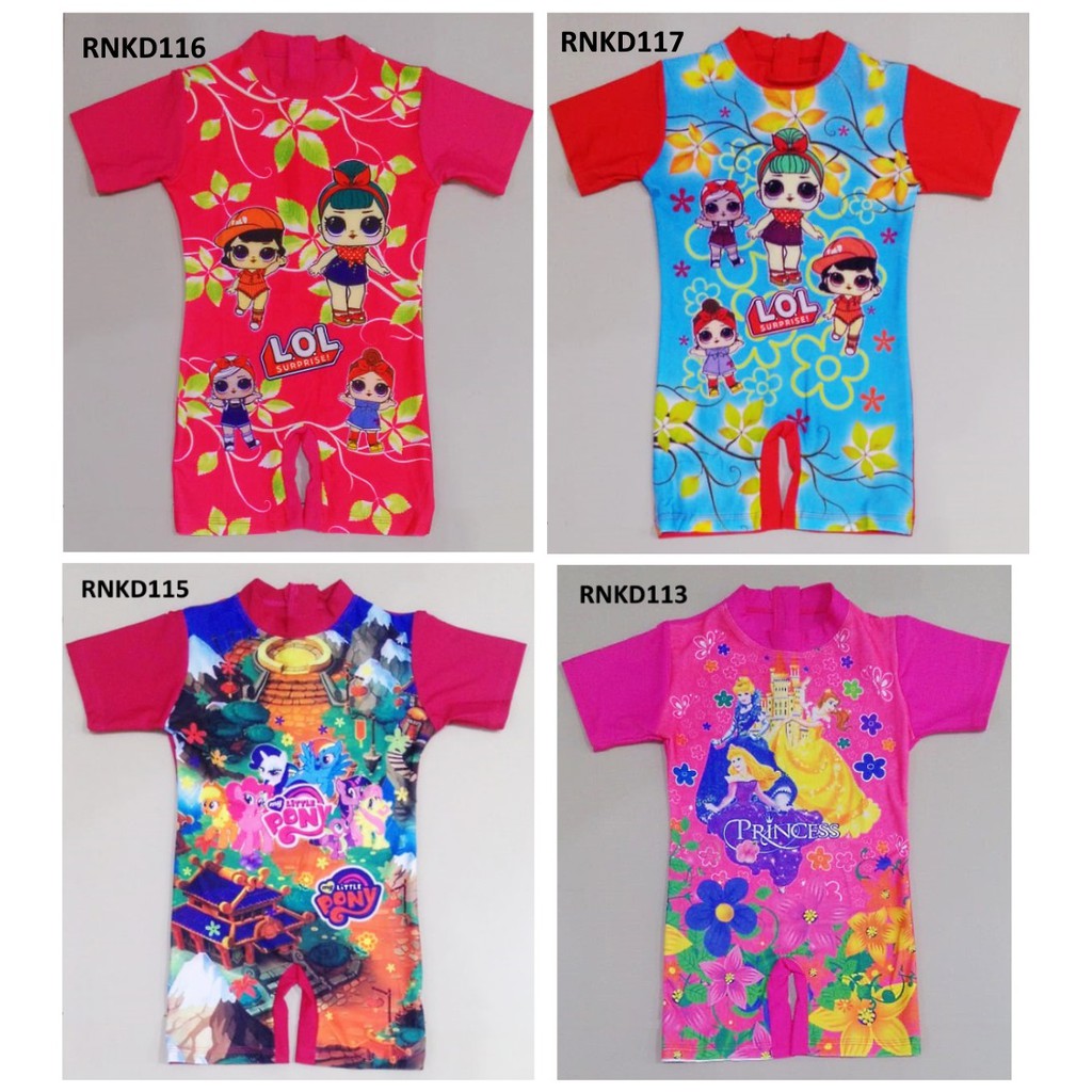 Baju Renang Anak Perempuan Anak Perempuan Swimmingsuit LOL, LITTLE PONY, PRINCESS