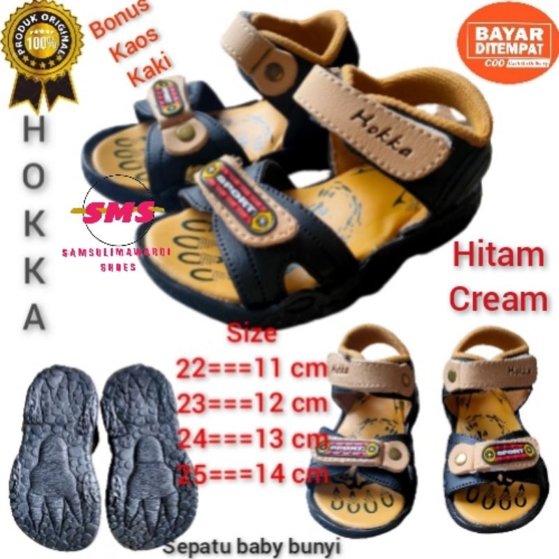 Sepatu bunyi hokka linger kids baby terbaru